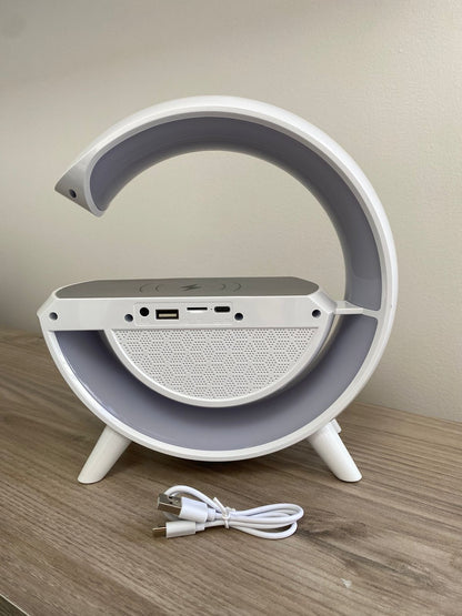 Parlante Lampara con carga inalámbrica